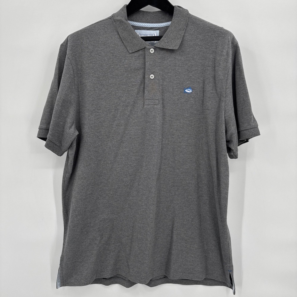 Southern Tide Skipjack Polo Men's‎ XL Gray Golf Polo Short Sleeve Shirt